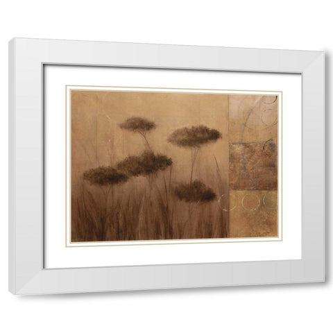 Subtle Ground II White Modern Wood Framed Art Print with Double Matting by Martin, Cheryl