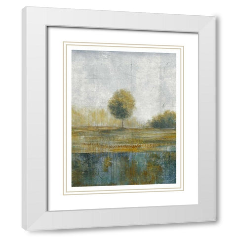 Stormy Weather V White Modern Wood Framed Art Print with Double Matting by Martin, Cheryl
