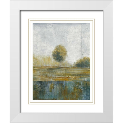 Stormy Weather V White Modern Wood Framed Art Print with Double Matting by Martin, Cheryl