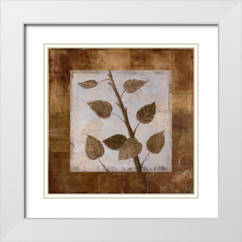 Birch White Modern Wood Framed Art Print with Double Matting by Martin, Cheryl