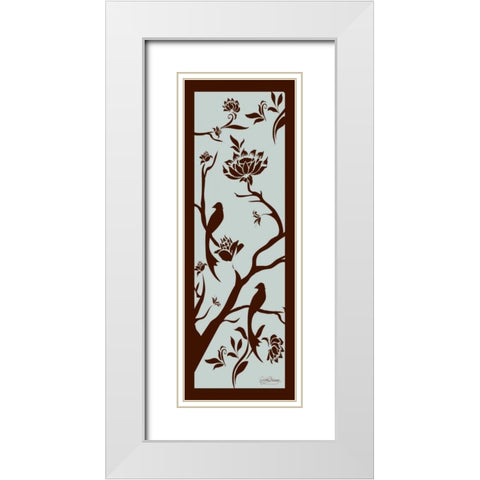 Bird Silo I White Modern Wood Framed Art Print with Double Matting by Murray, Sylvia