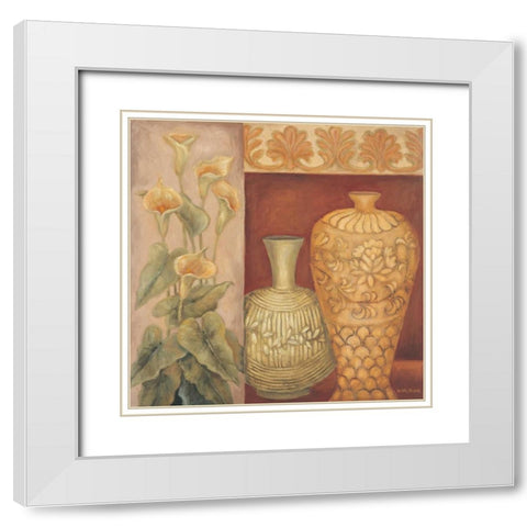 Neo Vintage I White Modern Wood Framed Art Print with Double Matting by Misa, Eva