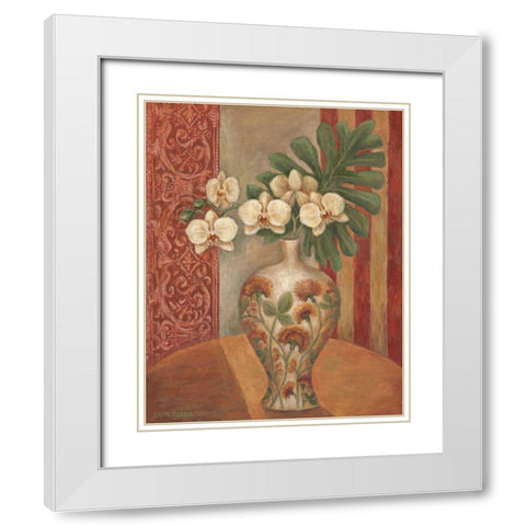 Classic Exotic II White Modern Wood Framed Art Print with Double Matting by Misa, Eva