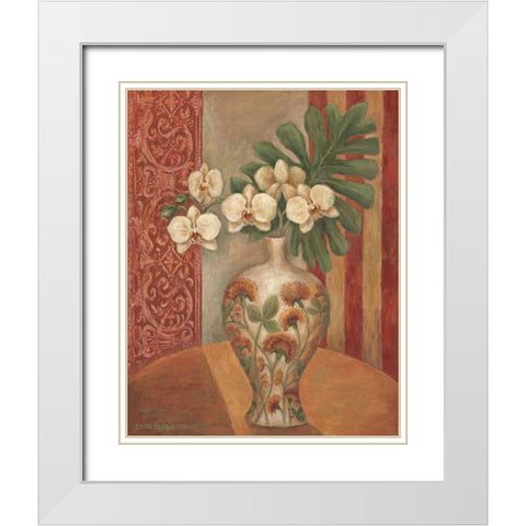 Classic Exotic II White Modern Wood Framed Art Print with Double Matting by Misa, Eva