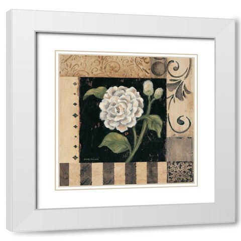 Victorian Summer IV White Modern Wood Framed Art Print with Double Matting by Misa, Eva