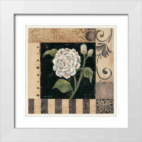 Victorian Summer IV White Modern Wood Framed Art Print with Double Matting by Misa, Eva