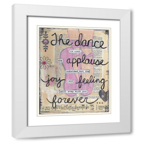 The Dance White Modern Wood Framed Art Print with Double Matting by Martin, Monica