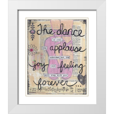 The Dance White Modern Wood Framed Art Print with Double Matting by Martin, Monica