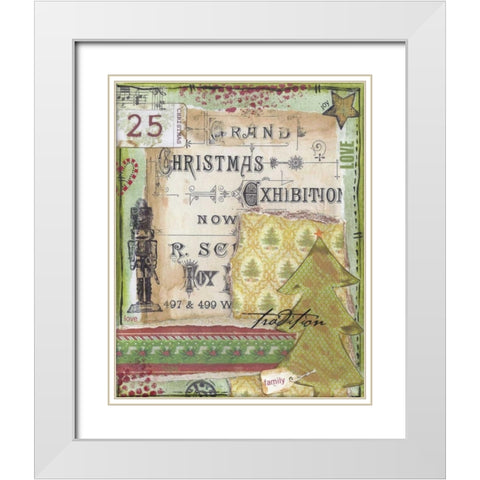 Holiday Tradition White Modern Wood Framed Art Print with Double Matting by Martin, Monica