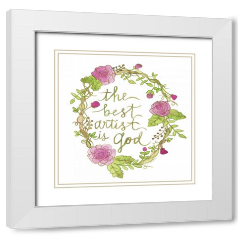 Best Artist White Modern Wood Framed Art Print with Double Matting by Martin, Monica