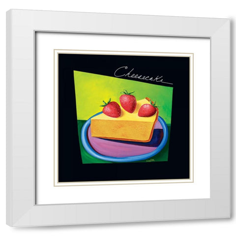 Cheesecake White Modern Wood Framed Art Print with Double Matting by Naylor, Mary