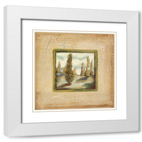 Summer Light I White Modern Wood Framed Art Print with Double Matting by Osborne, Susan