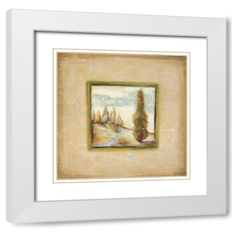 Summer Light II White Modern Wood Framed Art Print with Double Matting by Osborne, Susan