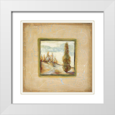Summer Light II White Modern Wood Framed Art Print with Double Matting by Osborne, Susan