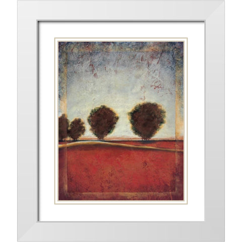 High Country I White Modern Wood Framed Art Print with Double Matting by Osborne, Susan