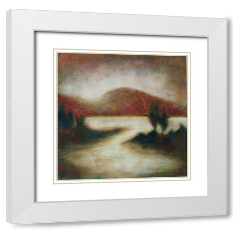 Ocean Light I White Modern Wood Framed Art Print with Double Matting by Osborne, Susan