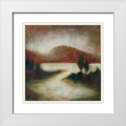 Ocean Light I White Modern Wood Framed Art Print with Double Matting by Osborne, Susan