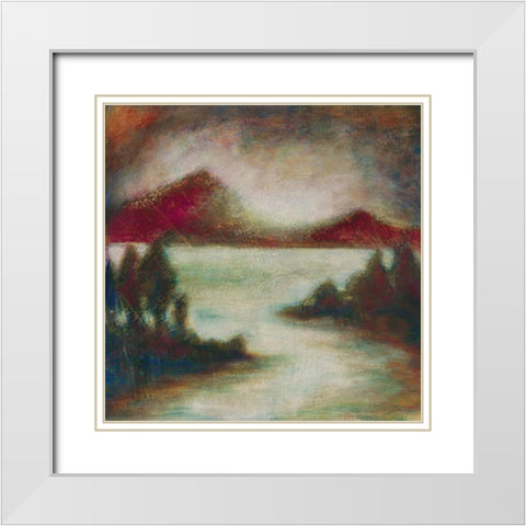 Ocean Light II White Modern Wood Framed Art Print with Double Matting by Osborne, Susan