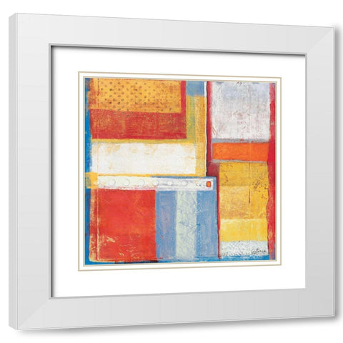 Spring Time I White Modern Wood Framed Art Print with Double Matting by Osborne, Susan