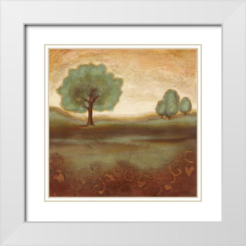 Summer Glow I White Modern Wood Framed Art Print with Double Matting by Osborne, Susan