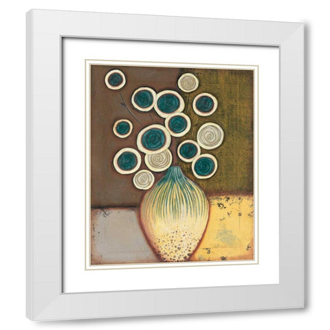 Timeless II White Modern Wood Framed Art Print with Double Matting by Osborne, Susan