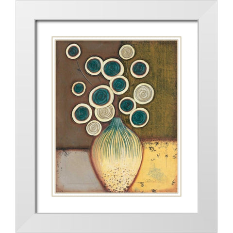 Timeless II White Modern Wood Framed Art Print with Double Matting by Osborne, Susan
