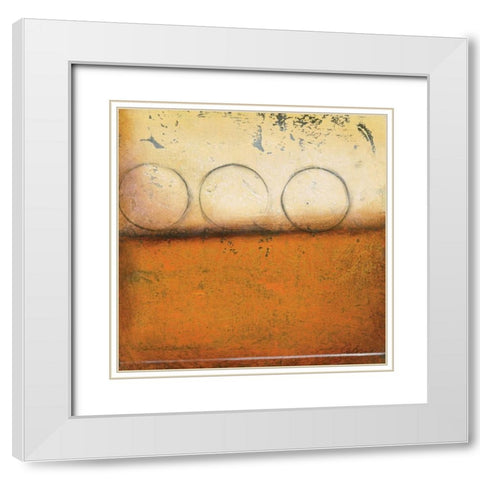 Harvest Spice I White Modern Wood Framed Art Print with Double Matting by Osborne, Susan