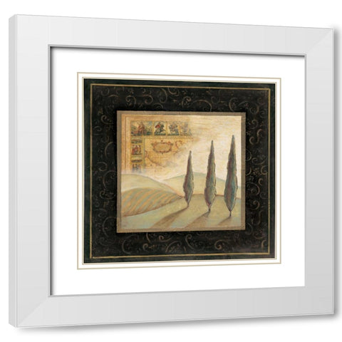 Natures Spirit II White Modern Wood Framed Art Print with Double Matting by Osborne, Susan