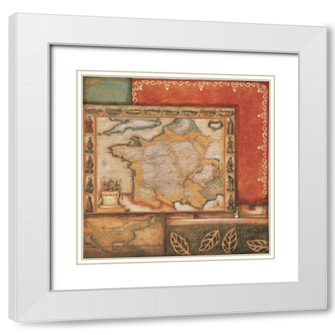 Renaissance II White Modern Wood Framed Art Print with Double Matting by Osborne, Susan