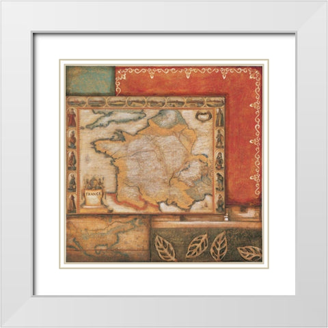 Renaissance II White Modern Wood Framed Art Print with Double Matting by Osborne, Susan
