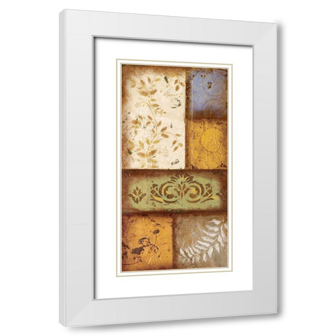 Subtle White Modern Wood Framed Art Print with Double Matting by Osborne, Susan