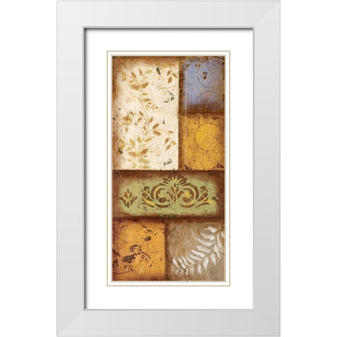 Subtle White Modern Wood Framed Art Print with Double Matting by Osborne, Susan