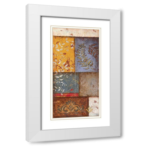 Spice White Modern Wood Framed Art Print with Double Matting by Osborne, Susan