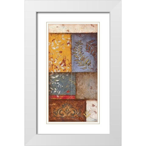 Spice White Modern Wood Framed Art Print with Double Matting by Osborne, Susan