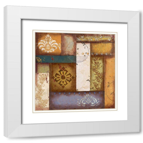 Rustic Balance White Modern Wood Framed Art Print with Double Matting by Osborne, Susan