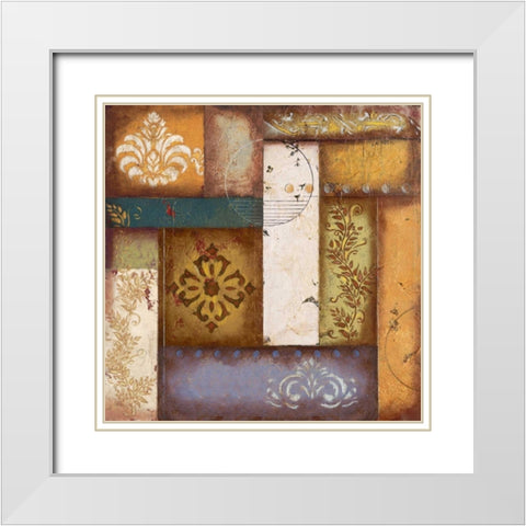 Rustic Balance White Modern Wood Framed Art Print with Double Matting by Osborne, Susan