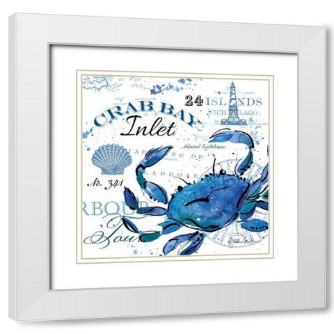 Crab Bay Inlet White Modern Wood Framed Art Print with Double Matting by Paton, Julie