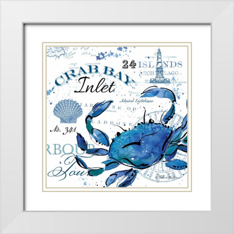 Crab Bay Inlet White Modern Wood Framed Art Print with Double Matting by Paton, Julie