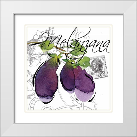 Alfresco Italia II White Modern Wood Framed Art Print with Double Matting by Paton, Julie