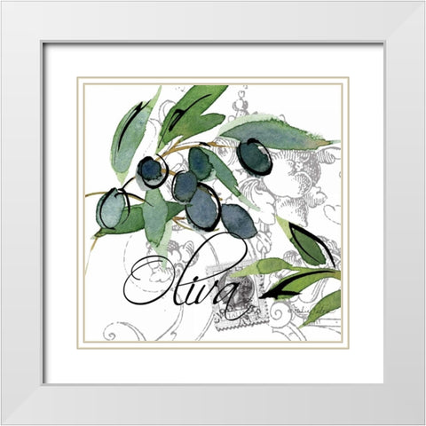 Alfresco Italia III White Modern Wood Framed Art Print with Double Matting by Paton, Julie