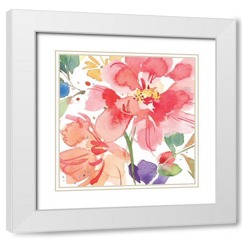 Sarafina II White Modern Wood Framed Art Print with Double Matting by Paton, Julie