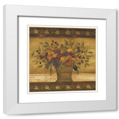 Abundance II White Modern Wood Framed Art Print with Double Matting by Poloson, Kimberly