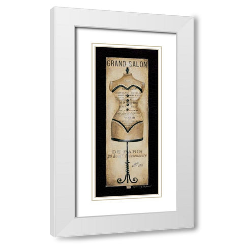 Grand Salon No. 372 White Modern Wood Framed Art Print with Double Matting by Poloson, Kimberly