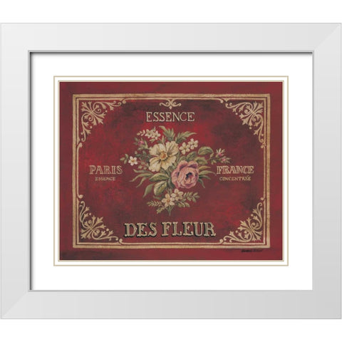 Essence White Modern Wood Framed Art Print with Double Matting by Poloson, Kimberly