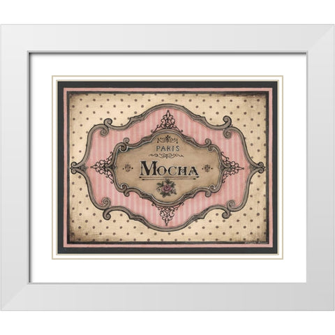 Mocha White Modern Wood Framed Art Print with Double Matting by Poloson, Kimberly
