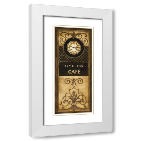 Timeless Cafe White Modern Wood Framed Art Print with Double Matting by Poloson, Kimberly