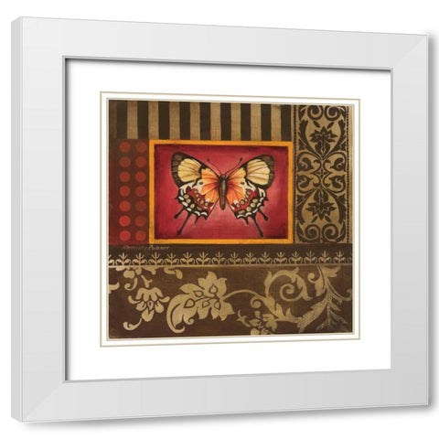 Over the Rainbow I White Modern Wood Framed Art Print with Double Matting by Poloson, Kimberly