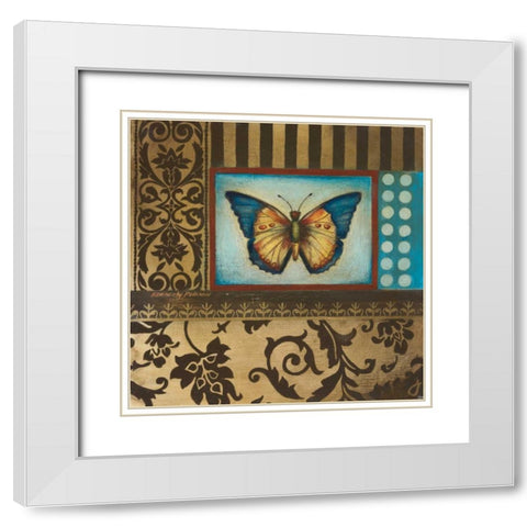 Over the Rainbow II White Modern Wood Framed Art Print with Double Matting by Poloson, Kimberly