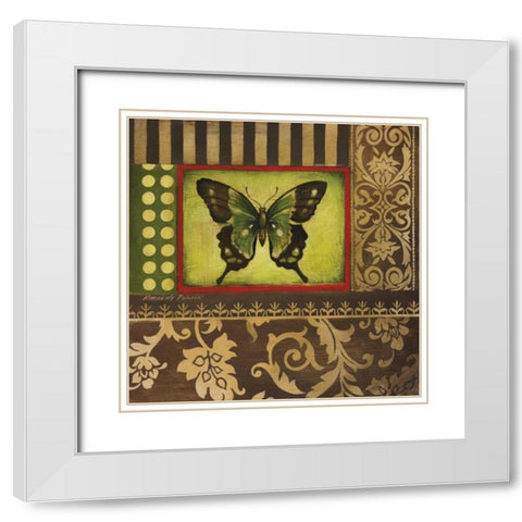 Over the Rainbow III White Modern Wood Framed Art Print with Double Matting by Poloson, Kimberly