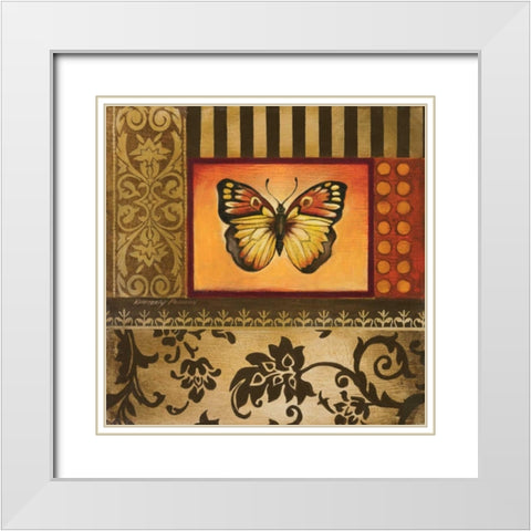 Over the Rainbow IV White Modern Wood Framed Art Print with Double Matting by Poloson, Kimberly